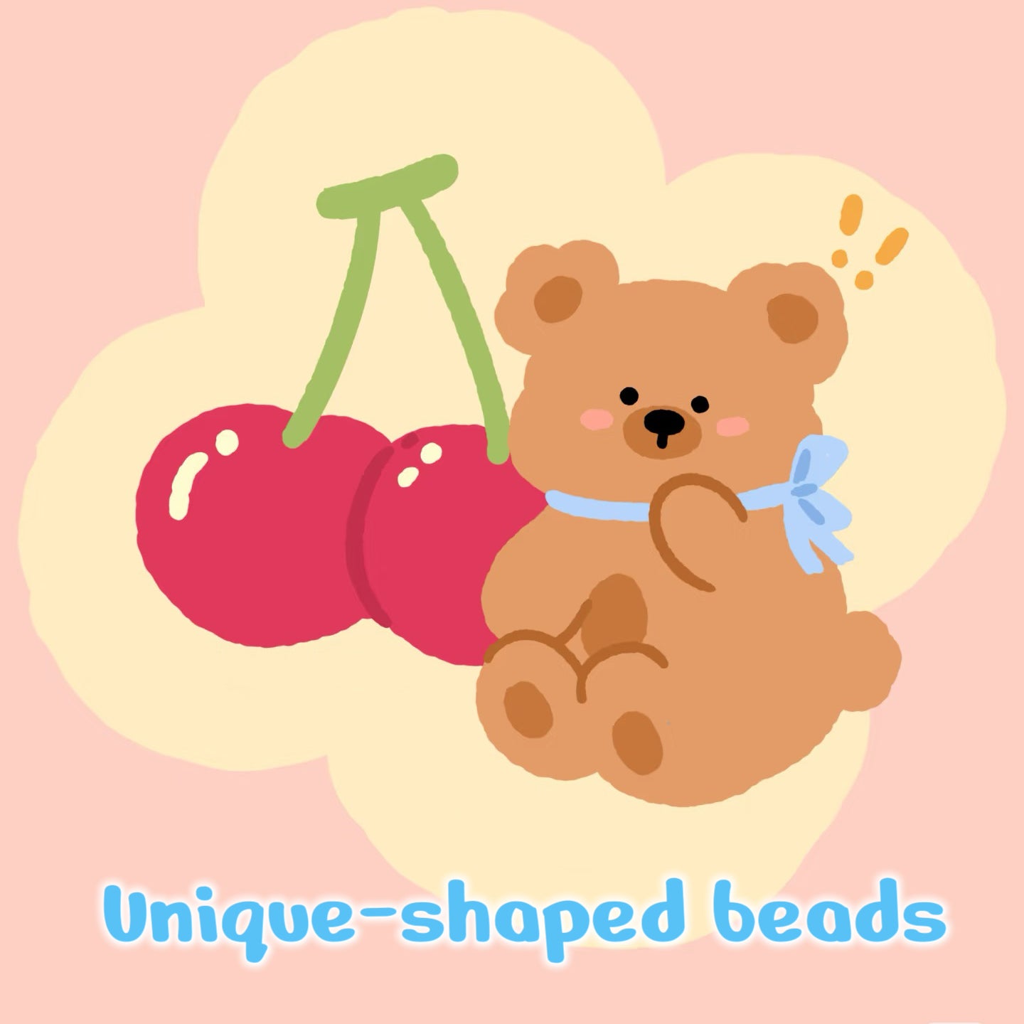 open in Live— Unique-shaped A acrylic Beads