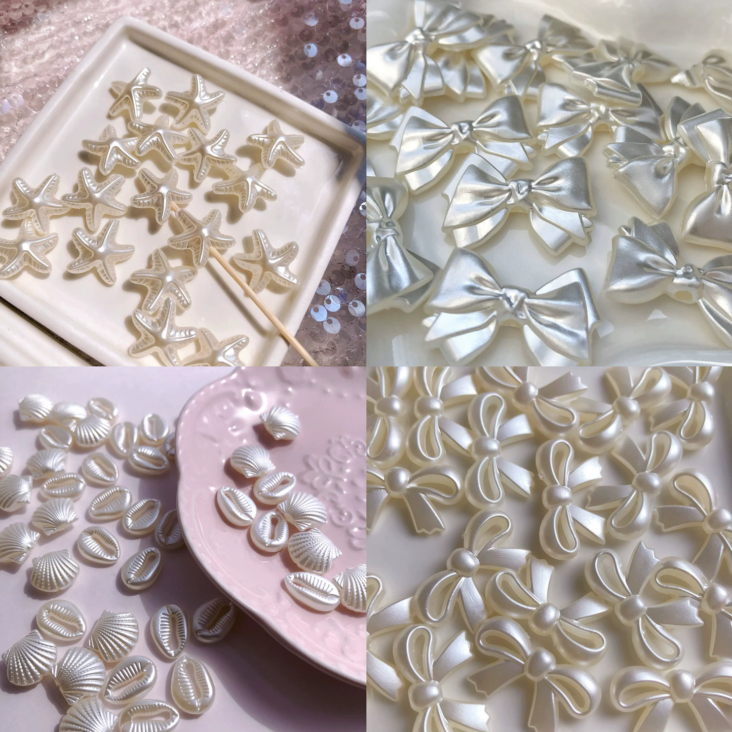 open in Live— Unique-shaped A acrylic Beads